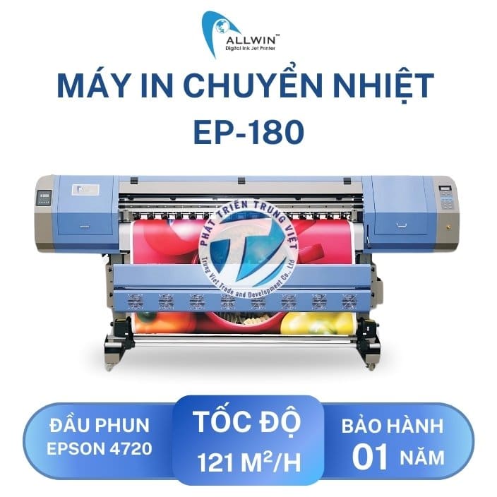 Máy In Chuyển Nhiệt Allwin EP-180 (2 Heads)